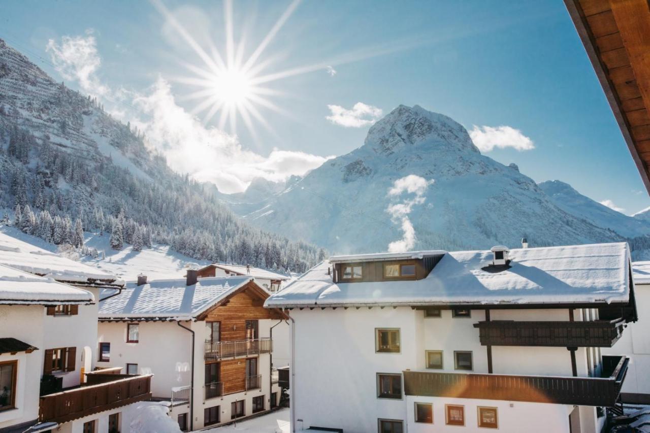 Fernsicht Alpen-Apartments Lech am Arlberg Kültér fotó